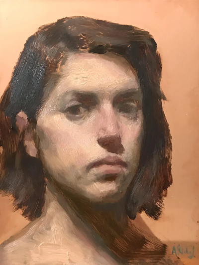 艾娜·克洛塔斯是一位西班牙当代画家，以敏感而克制的具象绘画语言而受到关注。她的作品多以人物，尤其是女性形象为核心，画面氛围安静而内省，人物常处于沉思、停顿或情绪尚未明朗的瞬间。克洛塔斯擅长运用柔和的色…