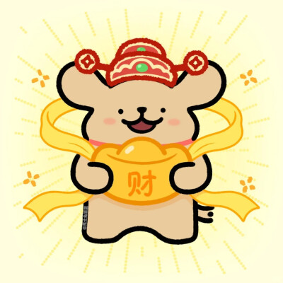 线条小狗头像。