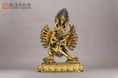 明代 铜鎏金大威德金刚像上海观复博物馆 藏