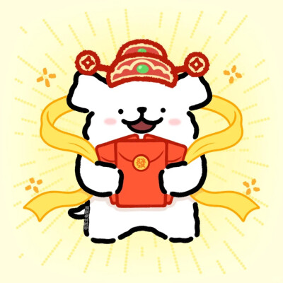 线条小狗头像。