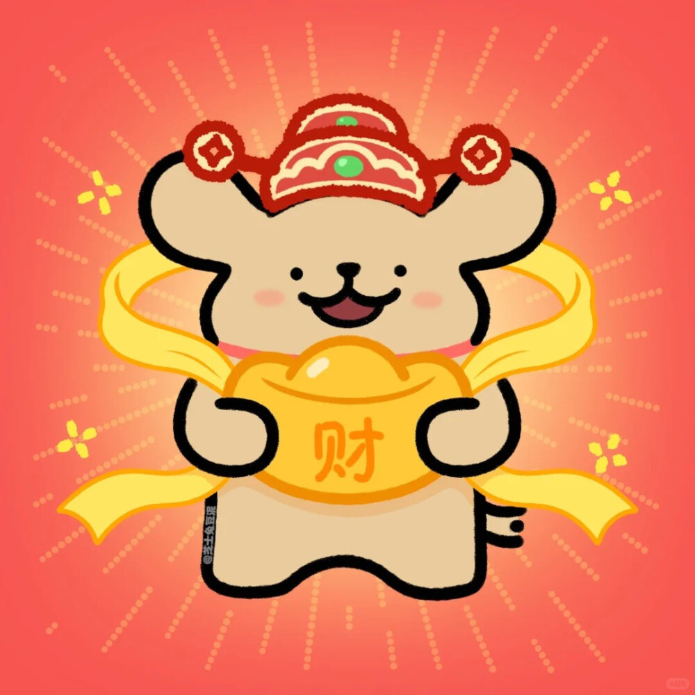 线条小狗头像。