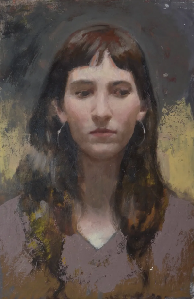 艾娜·克洛塔斯是一位西班牙当代画家，以敏感而克制的具象绘画语言而受到关注。她的作品多以人物，尤其是女性形象为核心，画面氛围安静而内省，人物常处于沉思、停顿或情绪尚未明朗的瞬间。克洛塔斯擅长运用柔和的色…