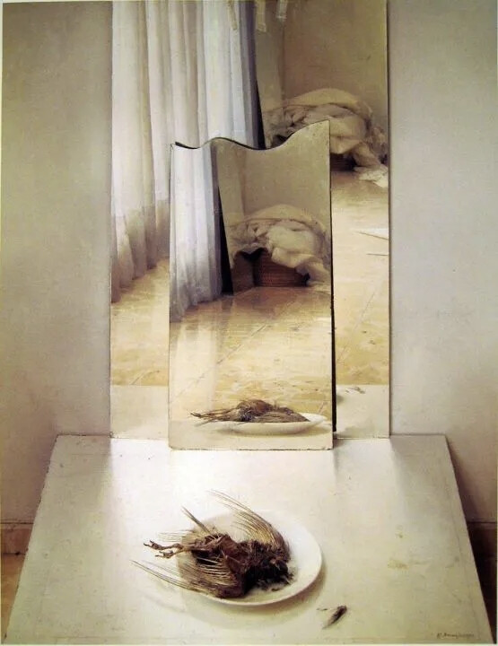 爱德华多·纳兰霍（Eduardo Naranjo，1944年-至今），是西班牙当代最著名的超现实主义画家之一，以其独特的创造力和想象力著称。自幼便展现出非凡的艺术天赋，9岁时便开始热衷于绘画和泥塑，展现了幼童的自然创造力和丰富的想象力。