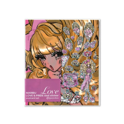 涩谷少女轻亚鬼马镭射贴纸