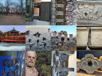 残垣犹带铜驼泪断石仍撑汉苑风