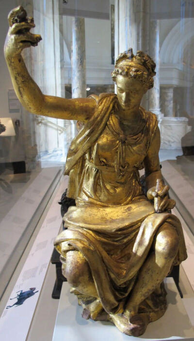 ▲ 《忒提斯》，1580-1585年，鎏金铜像