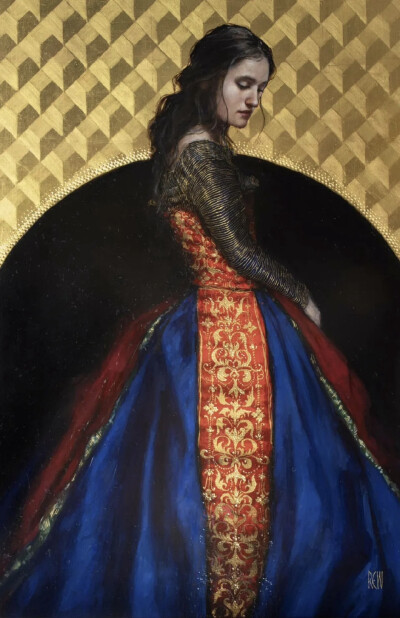 艺术家Stephanie Rew
她是一位来自苏格兰、现居爱丁堡的具象画家。她毕业于邓肯 ‒ 乔丹斯通艺术学院，早期凭借才华获得了伊丽莎白·格林希尔兹基金会奖助。斯蒂芬妮的创作以女性人体和披挂戏服的模特为主，尤其喜欢…