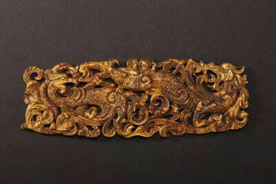 汉代  龙凤纹金饰板上海观复博物馆藏