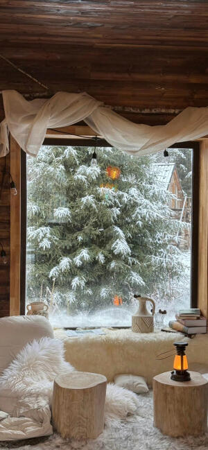 冬季背景图 冬日壁纸 雪花壁纸