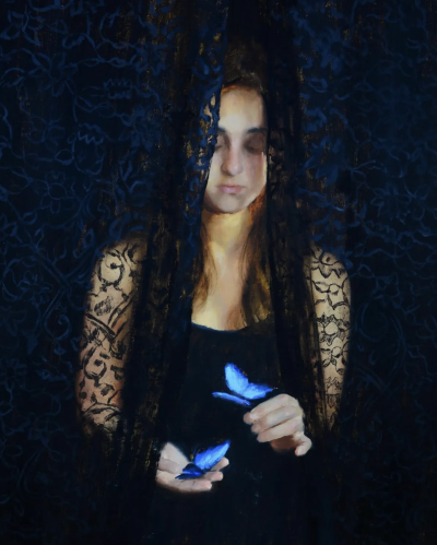 马尔西·奥莱什凯维奇-泰勒是一位美国当代具象画家，以细腻、安静且富有心理深度的人物绘画而受到关注。她的作品多以女性形象为核心，画面氛围克制而亲密，人物常处于沉思、放松或情绪内敛的状态之中。马尔西擅长运用…