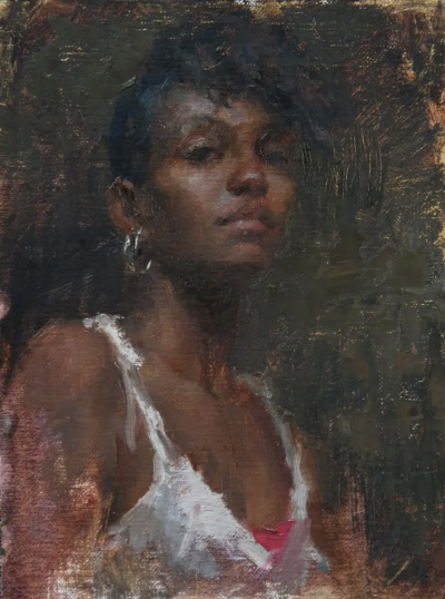 马尔西·奥莱什凯维奇-泰勒是一位美国当代具象画家，以细腻、安静且富有心理深度的人物绘画而受到关注。她的作品多以女性形象为核心，画面氛围克制而亲密，人物常处于沉思、放松或情绪内敛的状态之中。马尔西擅长运用…