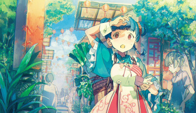 插画 画师：二反田こな 绘画作品
来源@帕布瑞卡（微博）