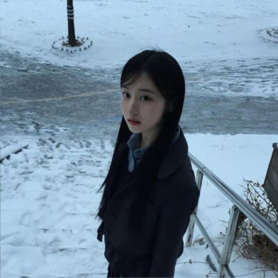女生头像 冬天 雪