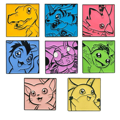 数码宝贝金属徽章