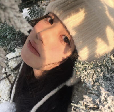 女生头像 冬天 雪