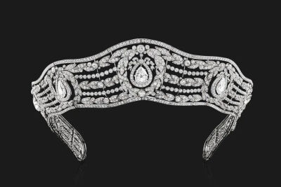 Lady Beit Tiara，卡地亚（Cartier），巴黎，1909年，材质：钻石、铂金，The Al Thani Collection: ATC220，©The Al Thani Collection, 2018 版权所有，摄影：Prudence Cuming Associates Ltd