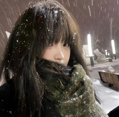 女生头像 冬天 雪