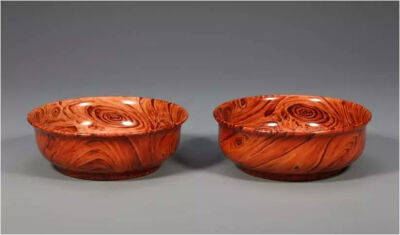 清乾隆  仿木纹墩式碗观复博物馆藏