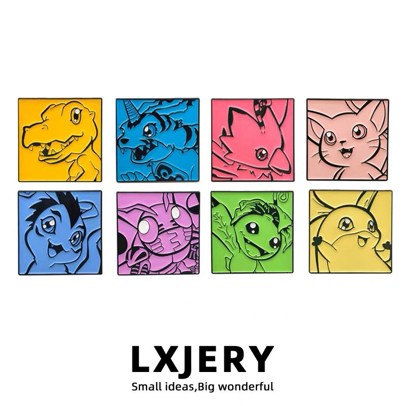 数码宝贝金属徽章