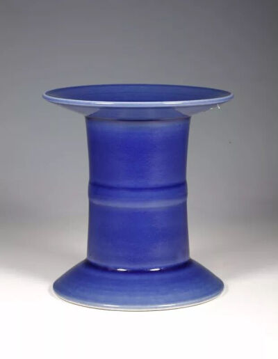 清乾隆  蓝釉无挡尊观复博物馆藏