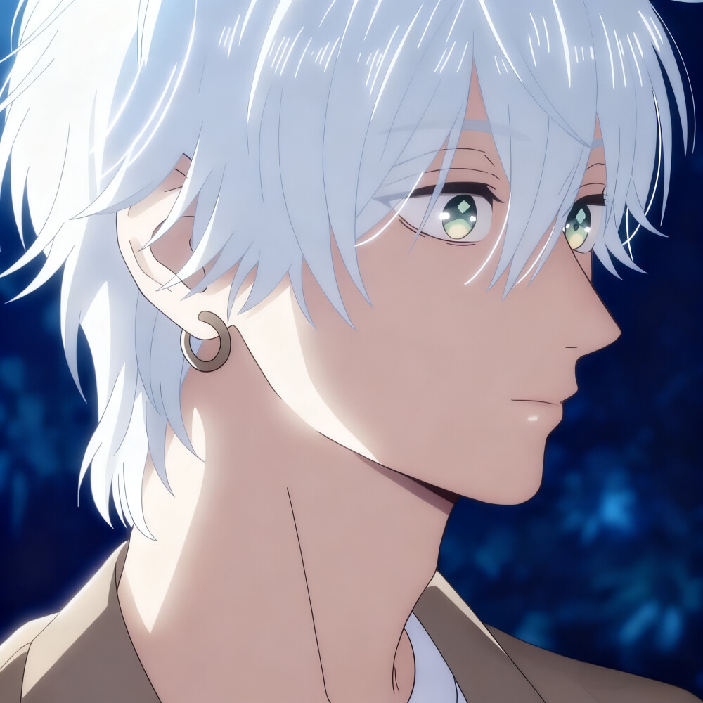 番剧：皎洁迎宵之月
角色：市村琥珀
动漫男头Δ