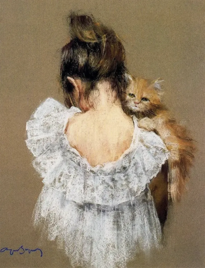 卡耶塔诺·德·阿尔克尔·布伊加斯是一位西班牙当代画家，以高度精致、富有心理暗示的具象绘画而受到关注。他的作品多以人物为主体，画面气氛冷静而克制，人物常呈现出沉默、内省或若有所思的状态。布伊加斯擅长运用细…