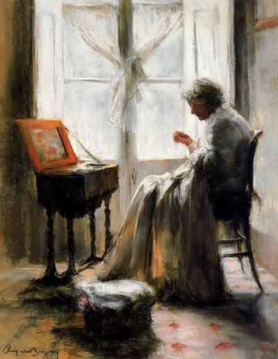 卡耶塔诺·德·阿尔克尔·布伊加斯是一位西班牙当代画家，以高度精致、富有心理暗示的具象绘画而受到关注。他的作品多以人物为主体，画面气氛冷静而克制，人物常呈现出沉默、内省或若有所思的状态。布伊加斯擅长运用细…