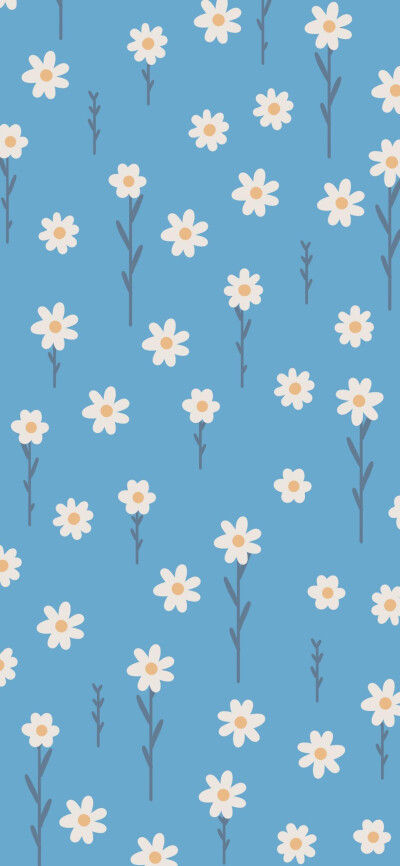 青空下的小雏菊