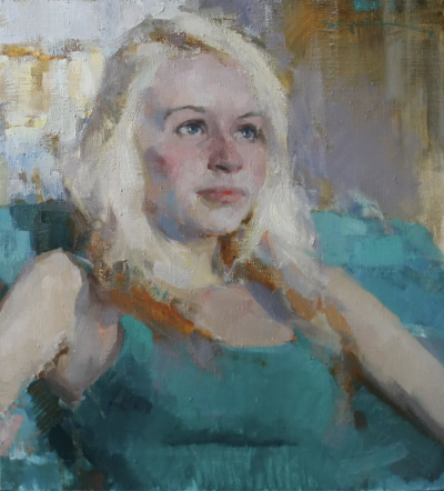 瓦迪姆·苏沃洛夫是一位俄罗斯当代具象画家，以融合写实基础与表现性绘画语言而受到关注。他的作品多以人物形象为核心，画面气氛冷静而略带忧郁，人物常处于沉思、停顿或内在张力积聚的状态。苏沃洛夫擅长运用克制的…