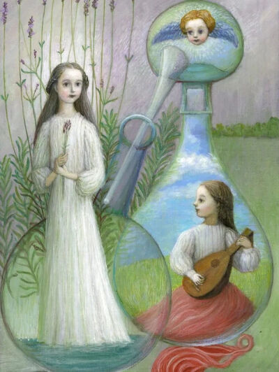 来原貴美擅长以细腻笔触编织奇幻叙事场景，构筑出一个含蓄、私密且饱含深沉情感的世界。