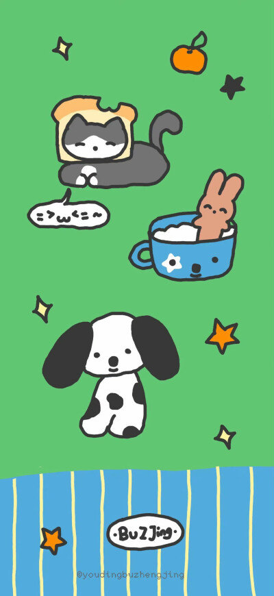 一大波可爱壁纸.ᐟ.ᐟ ​​
图源：黄瓜蘸酸奶
#插画壁纸#