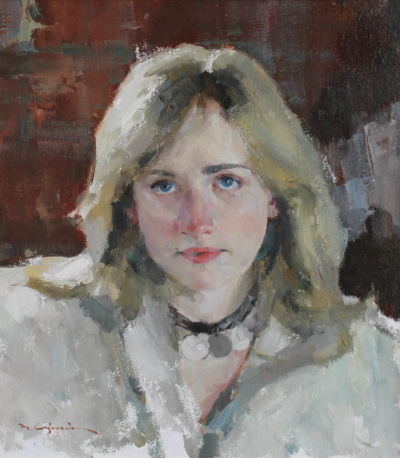 瓦迪姆·苏沃洛夫是一位俄罗斯当代具象画家，以融合写实基础与表现性绘画语言而受到关注。他的作品多以人物形象为核心，画面气氛冷静而略带忧郁，人物常处于沉思、停顿或内在张力积聚的状态。苏沃洛夫擅长运用克制的…