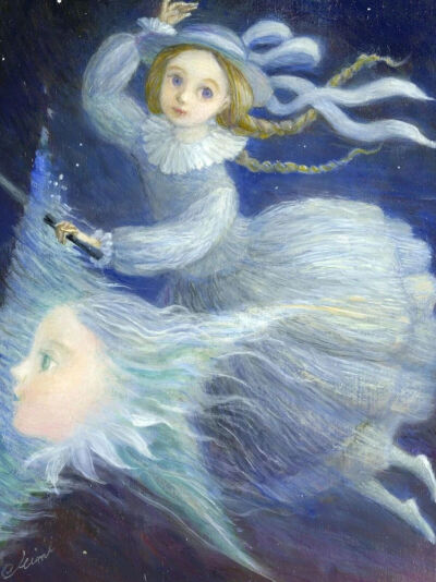 来原貴美擅长以细腻笔触编织奇幻叙事场景，构筑出一个含蓄、私密且饱含深沉情感的世界。