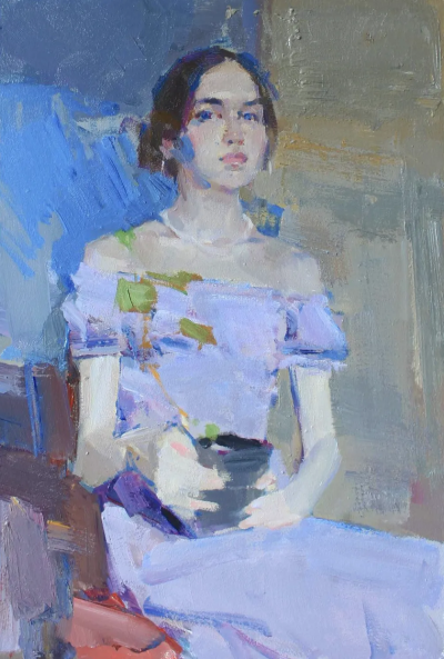 瓦迪姆·苏沃洛夫是一位俄罗斯当代具象画家，以融合写实基础与表现性绘画语言而受到关注。他的作品多以人物形象为核心，画面气氛冷静而略带忧郁，人物常处于沉思、停顿或内在张力积聚的状态。苏沃洛夫擅长运用克制的…