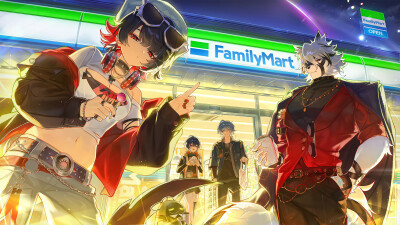 来源@米游情报酱
绝区零 艾莲 莱卡恩 哲 玲
【绝区零 × 可口可乐 × 全家联动日推商稿Vol.22】
「嗯？好像有什么有趣的事正在发生。」
————————————
感谢画师：tomanattsu（X）绘制作品 ​ ​​​