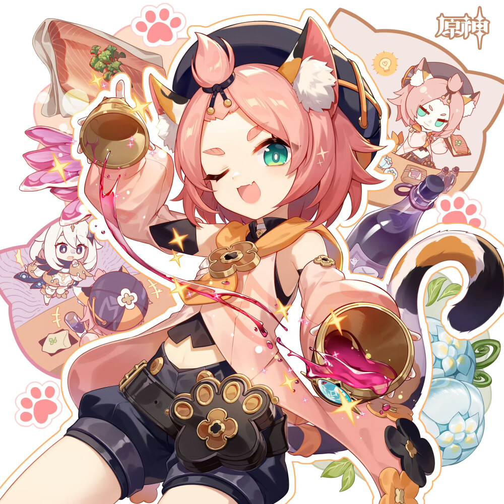 原神 迪奥娜 生日官方贺图