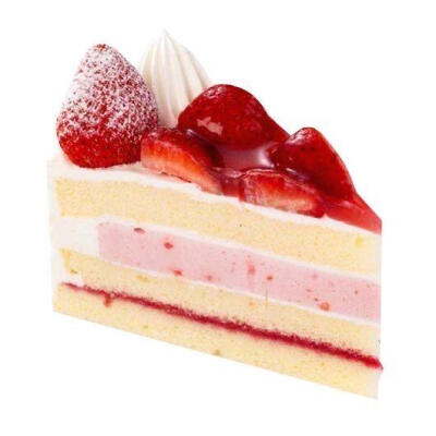 草莓甜品白底头像