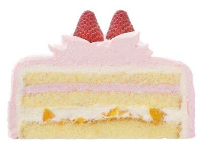 草莓甜品白底头像