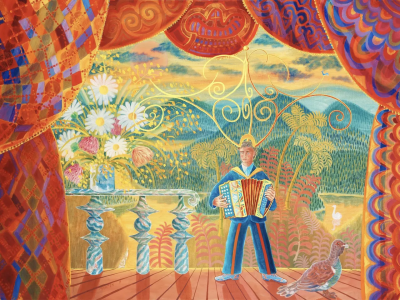 马滕·安德森 (Mårten Andersson) 1934 年出生于瑞典海尔辛兰省博尔纳斯的弗雷卢加。他以其植根于海尔辛兰风景的独特童话画作而闻名。