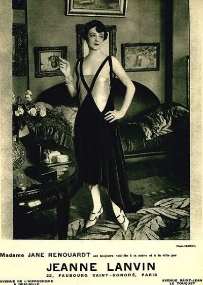 朗文家族的广告，约20世纪20年代，法语，简·雷努阿特夫人。