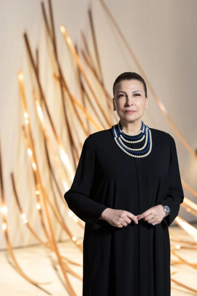 阿布扎比音乐与艺术基金会创始人Huda Alkhamis-Kanoo，ADMAF × SeMA 展览现场，摄影：Fan Yi Chen