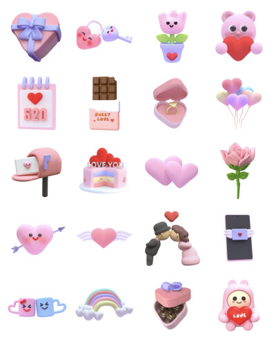 白色情人节素材