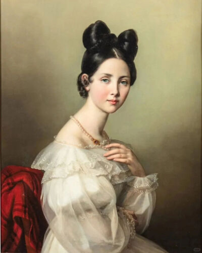 约瑟夫·德西尔·科特，《夏洛特·德·库蓬伯爵夫人的肖像》