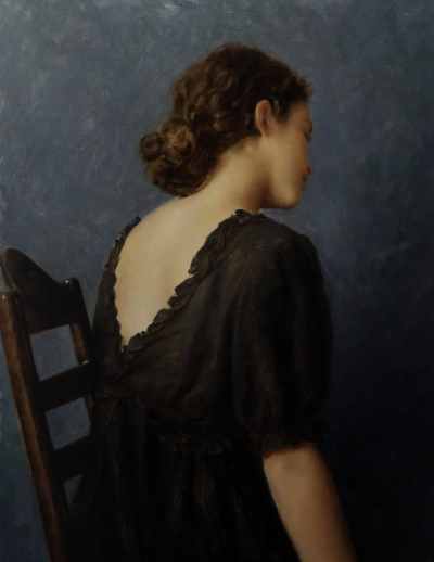 卡罗琳·尼尔森 是一位美国当代古典写实肖像画家，现居北卡罗来纳州。成长于弗吉尼亚阿灵顿，从小酷爱绘画，2016 年进入 VCU 就读后，因不满现代艺术课程技术性不足，于 2018 年退学，转向传统技法自学 。