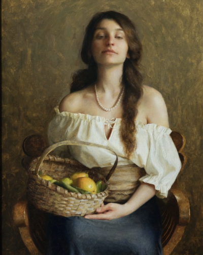 卡罗琳·尼尔森 是一位美国当代古典写实肖像画家，现居北卡罗来纳州。成长于弗吉尼亚阿灵顿，从小酷爱绘画，2016 年进入 VCU 就读后，因不满现代艺术课程技术性不足，于 2018 年退学，转向传统技法自学 。