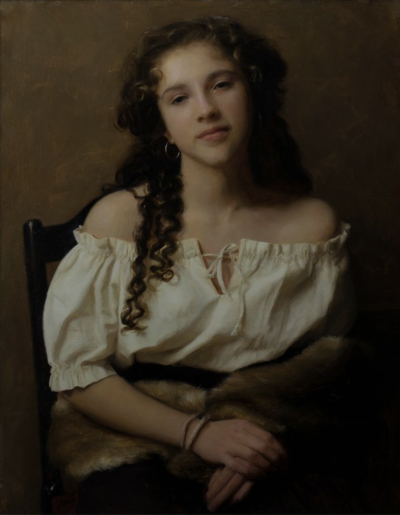 卡罗琳·尼尔森 是一位美国当代古典写实肖像画家，现居北卡罗来纳州。成长于弗吉尼亚阿灵顿，从小酷爱绘画，2016 年进入 VCU 就读后，因不满现代艺术课程技术性不足，于 2018 年退学，转向传统技法自学 。