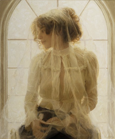 卡罗琳·尼尔森 是一位美国当代古典写实肖像画家，现居北卡罗来纳州。成长于弗吉尼亚阿灵顿，从小酷爱绘画，2016 年进入 VCU 就读后，因不满现代艺术课程技术性不足，于 2018 年退学，转向传统技法自学 。