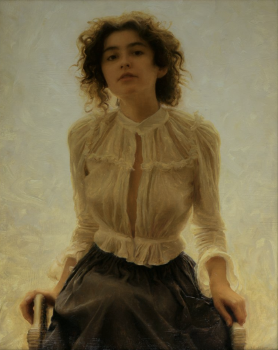 卡罗琳·尼尔森 是一位美国当代古典写实肖像画家，现居北卡罗来纳州。成长于弗吉尼亚阿灵顿，从小酷爱绘画，2016 年进入 VCU 就读后，因不满现代艺术课程技术性不足，于 2018 年退学，转向传统技法自学 。