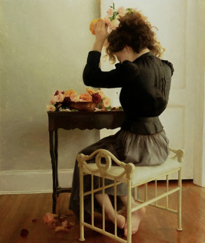 卡罗琳·尼尔森 是一位美国当代古典写实肖像画家，现居北卡罗来纳州。成长于弗吉尼亚阿灵顿，从小酷爱绘画，2016 年进入 VCU 就读后，因不满现代艺术课程技术性不足，于 2018 年退学，转向传统技法自学 。