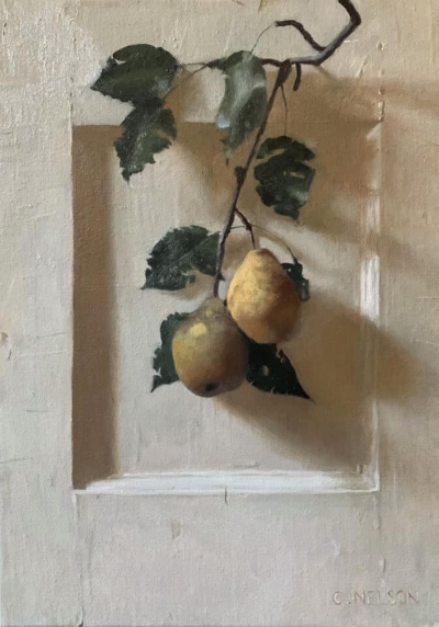 卡罗琳·尼尔森 是一位美国当代古典写实肖像画家，现居北卡罗来纳州。成长于弗吉尼亚阿灵顿，从小酷爱绘画，2016 年进入 VCU 就读后，因不满现代艺术课程技术性不足，于 2018 年退学，转向传统技法自学 。